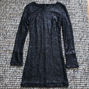 Cynthia Rowley Black Sequin Dress